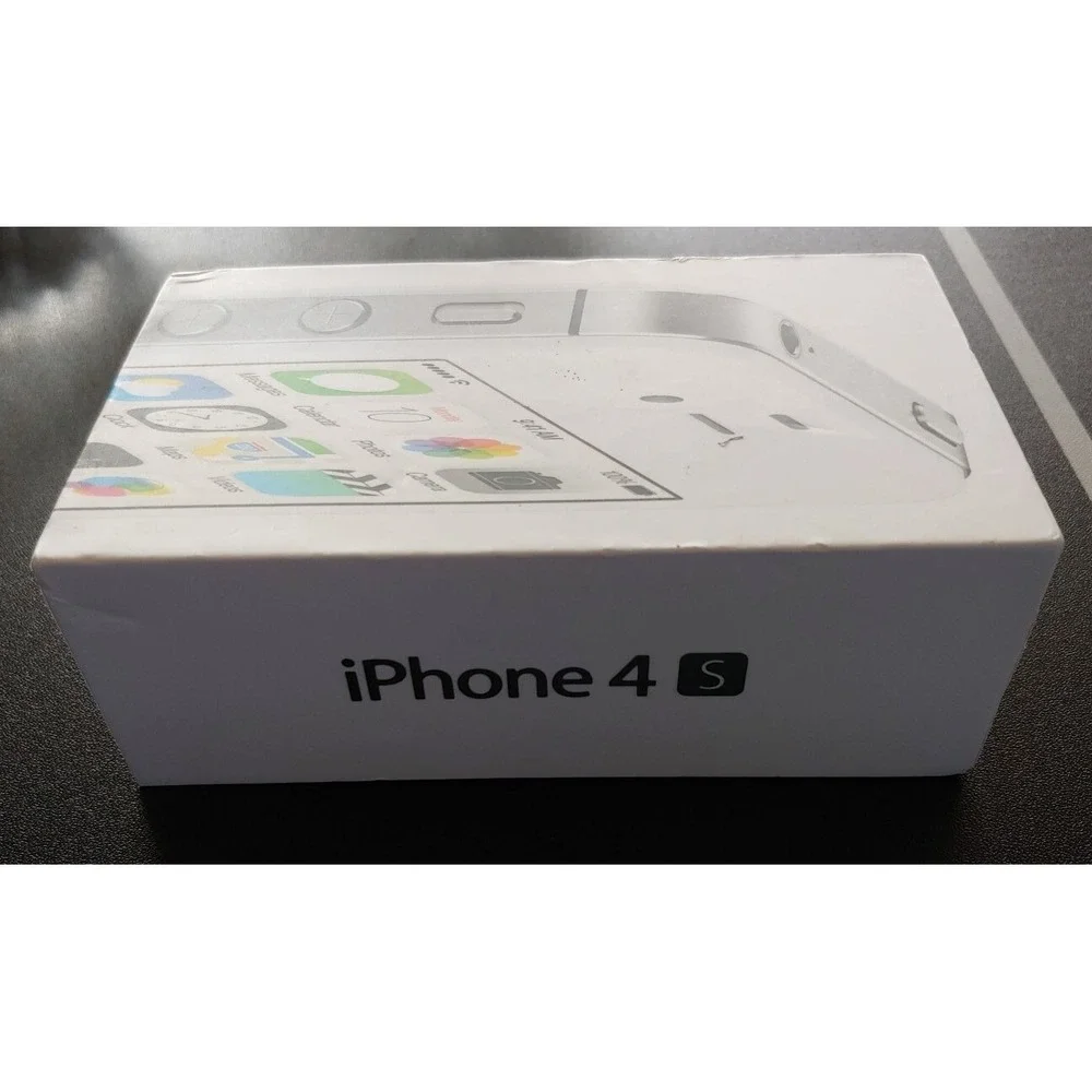 iPhone Apple 4S Box Only 8GB White w/ Manual 4 s MF260LL/A 2012 cell phone